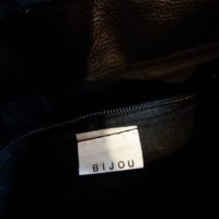 Дам.чанта-"BIJOU"-/изк.кожа/-черна+кафяво. Закупена от Италия., снимка 4 - Чанти - 22401944