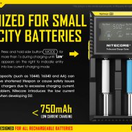 Nitecore D2 и D4 интелигентно зарядно за 3.7v. батерии всички размери, снимка 1 - Вейп без пълнители - 13548959