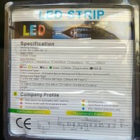 RGB ЛЕД кмплект диодна лента 5м.водоустойчива,60 диода на метър. Ново., снимка 2 - Лед осветление - 24836886