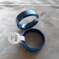 син стоманен пръстен, снимка 3 - Пръстени - 18699007