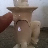 порцеланов свещник с херувимче, снимка 5 - Антикварни и старинни предмети - 17795501