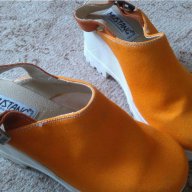 Дънкови обувки, цвят горчица, снимка 1 - Дамски ежедневни обувки - 18346507