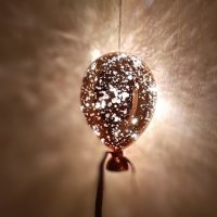 Стъклен балон с вградено ЛЕД осветление, снимка 4 - Декорация за дома - 26030984