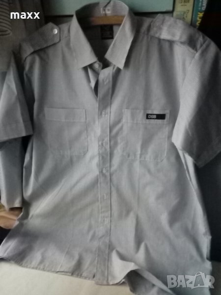 Риза рае бяло-синьо Karena къс ръкав, снимка 1