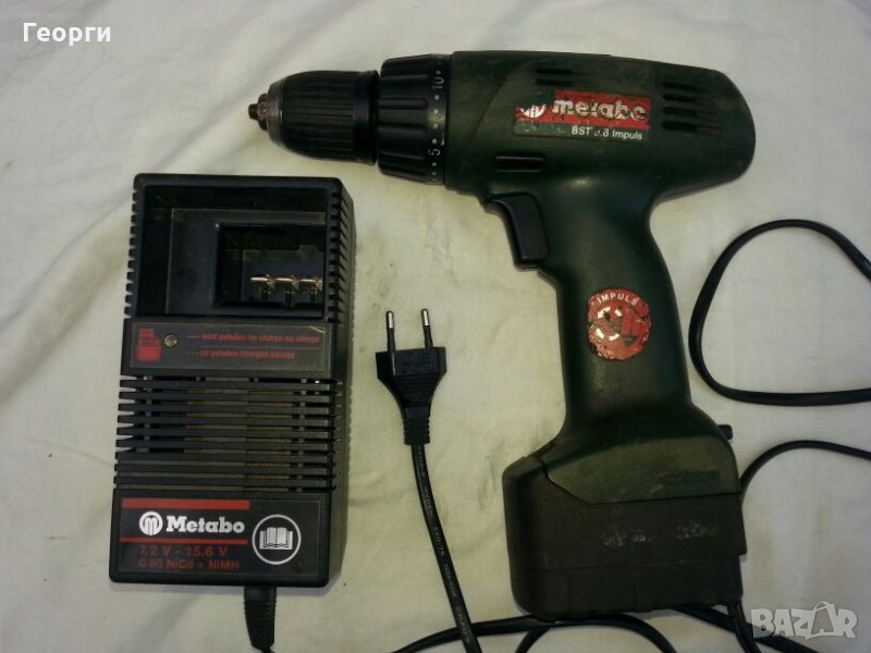 Акум. винтоверт Metabo 9,6V, снимка 1