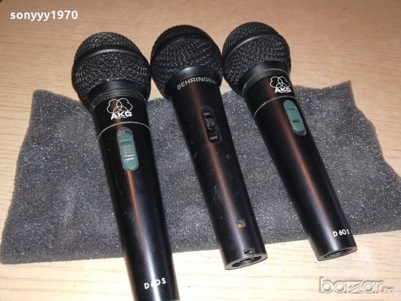 akg & behringer & shure-profi microphone-175лв брои-внос швеицария, снимка 1