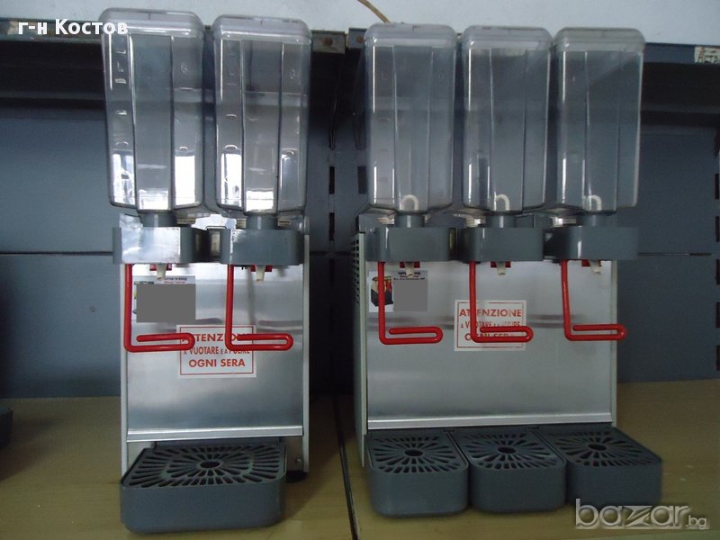 Сок и айран машини Внос от Европа една две три и четири вани Цени от 550лв. до 2700лв., снимка 1