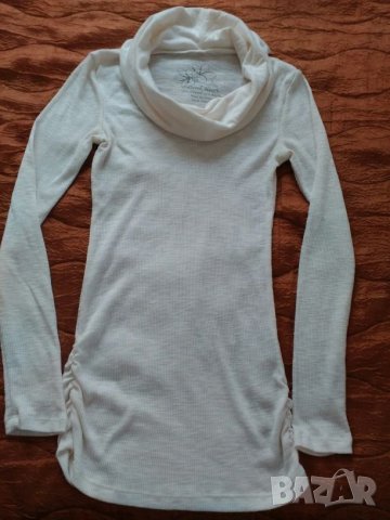 Тънка рипсена блузка, снимка 2 - Блузи с дълъг ръкав и пуловери - 23123114