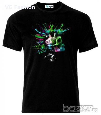Мъжка тениска Skull Art Gothic Funny New Future, снимка 1