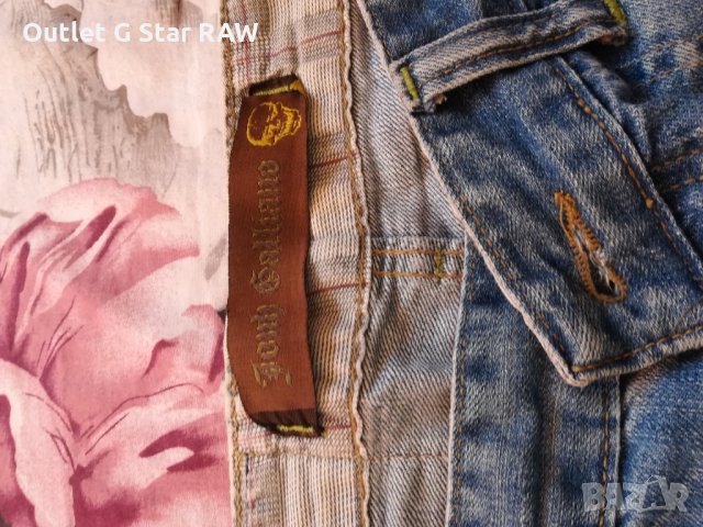 Мъжки къси дьнки john galliano , снимка 3 - Дънки - 22526153