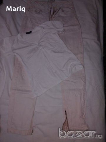 Тениска и дънки Теранова М размер - С- м Блуза Тениска , снимка 3 - Панталони - 21236727