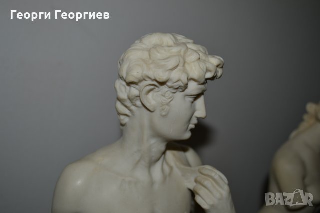 Италиански винтидж скулптури на Венера Милоска и Давид на Микеланджело, снимка 11 - Антикварни и старинни предмети - 26130591