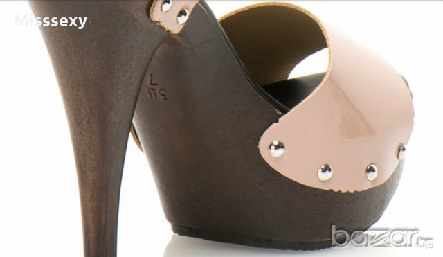 ПРОМО 🍊 VERSACE SPORTIVO 🍊 Дамски кожени сандали в пастелно розово 36 номер нови с кутия, снимка 10 - Сандали - 18828994