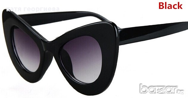 слънчеви очила черни котешки, снимка 2 - Слънчеви и диоптрични очила - 15523224