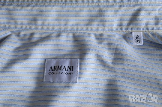 Armani Collezioni мъжка риза карирана, снимка 2 - Ризи - 23476050