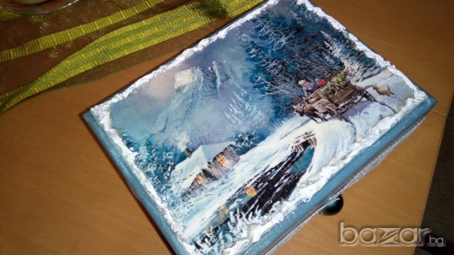 Кутия "Зимна приказка", снимка 3 - Декорация за дома - 19662649