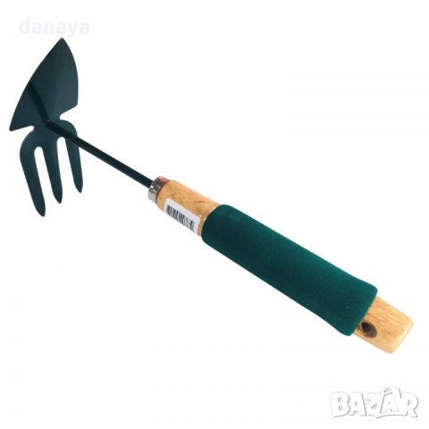 845 Комбинирана ръчна мотичка с дървена дръжка градински инструмент за окопаване