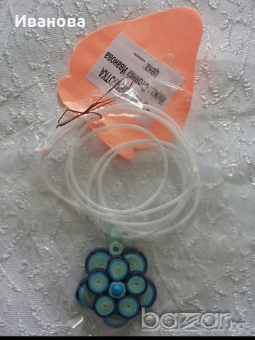 Ръчна изработка на бижута от хартия и квилинг  0.50лв, снимка 4 - Колиета, медальони, синджири - 19165708