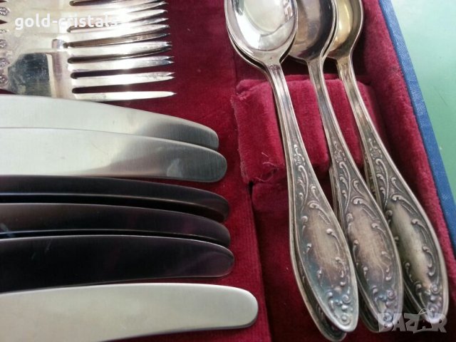 Старинни руски посребрени прибори за хранене, снимка 6 - Антикварни и старинни предмети - 22868985