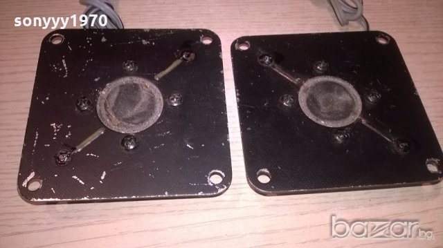 говорители-високочестотни-2броя 9.5х9.5см-внос швеицария, снимка 2 - Ресийвъри, усилватели, смесителни пултове - 18736905