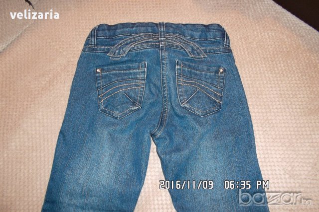 Дънки слим с подарък жилетка Бенетон, снимка 7 - Детски панталони и дънки - 16679073