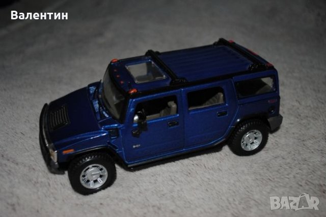 Метална количка Hummer H2 в мащаб 1:27, снимка 3 - Колекции - 22220714