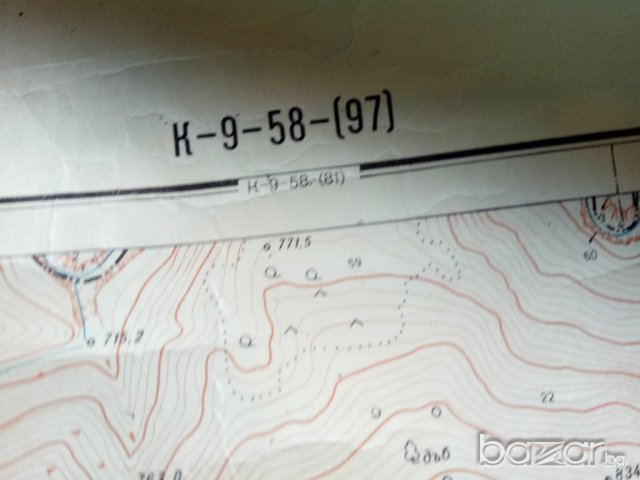 Продавам топографски карти , снимка 4 - Други ценни предмети - 18633303