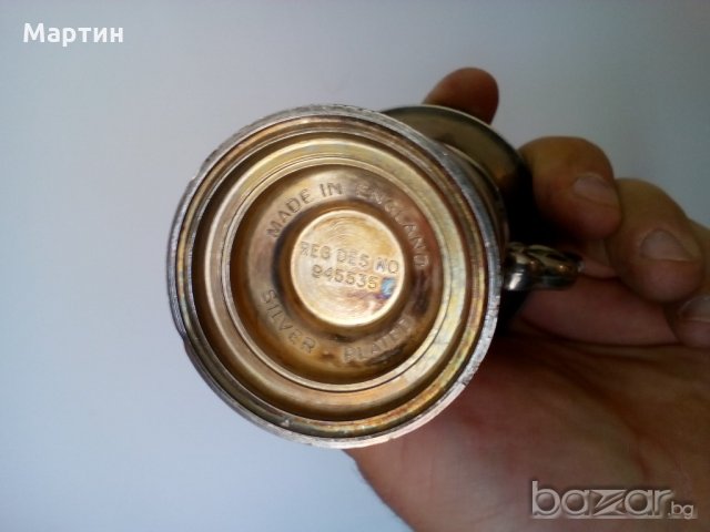 Посребрени масивни  стари - Съдове - 2 бр. ( 777905) , снимка 5 - Други стоки за дома - 18295288