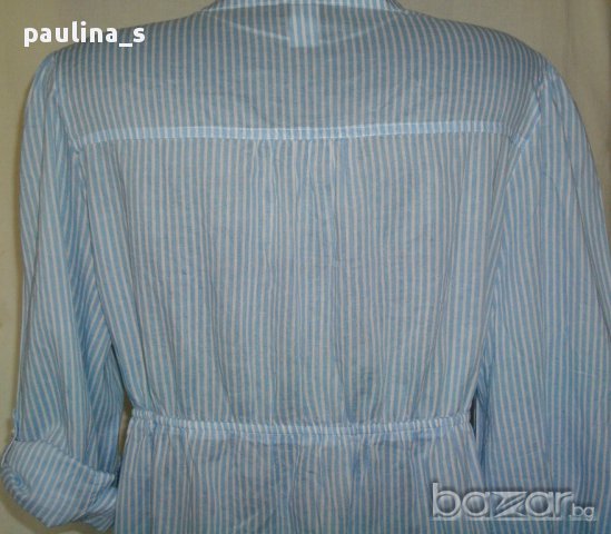Рокля тип риза от много фин индииски памук ”Н&М”® / голям размер , снимка 10 - Рокли - 14788752