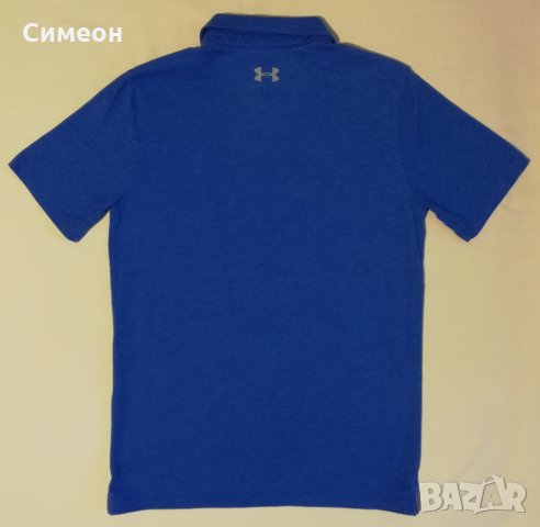 Under Armour НОВА оригинална поло тениска S UA синя фланелка с яка, снимка 5 - Спортни дрехи, екипи - 25314239