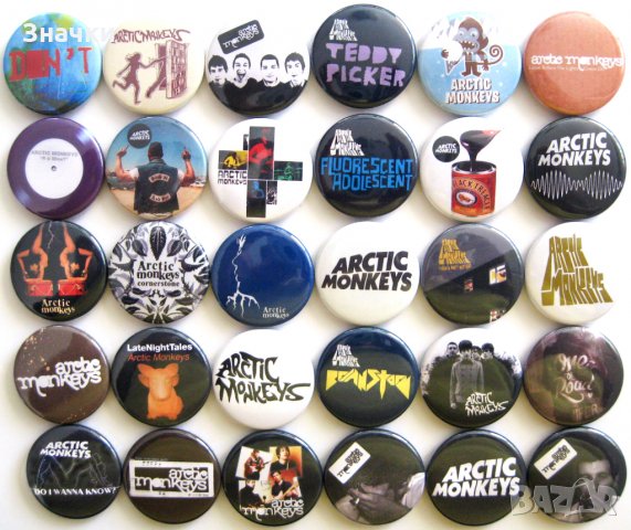 Значки на Arctic Monkeys