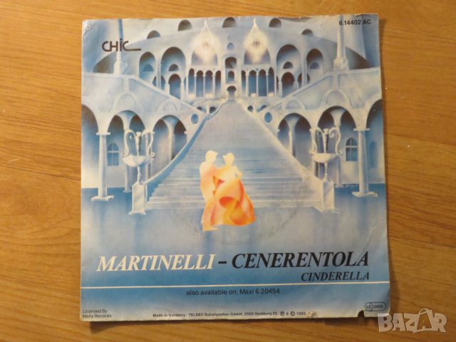 малка грамофонна плоча - Martinelli - Cenerentola  Cinderella - изд.80те г., снимка 2 - Грамофонни плочи - 24965647