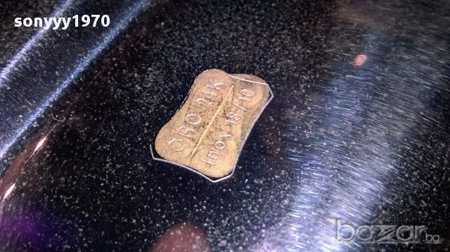 Oro 24k inox 18/10-поднос с позлата-45/31см-внос швеицария, снимка 11 - Други - 15461773