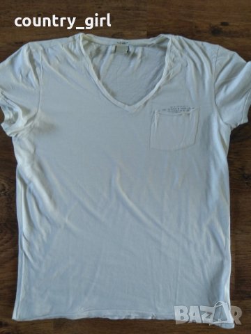 Scotch and Soda Cotton V-Neck T Shirt - страхотна мъжка тениска, снимка 2 - Тениски - 25414458
