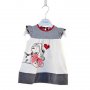сладурска детска бебешка рокля рокличка с делматинец, снимка 1 - Детски рокли и поли - 18083678