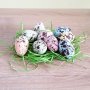 Великденски шарени яйца с тревичка в кутийка декорация украса за Великден, снимка 2