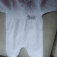 Бебешки плюшен ромпър 0-3 месеца, снимка 2 - Бодита за бебе - 20883305