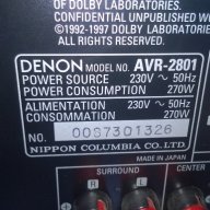 denon avr-2801 receiver-made in japan-без дистанционно-от швеицария, снимка 4 - Ресийвъри, усилватели, смесителни пултове - 8349873