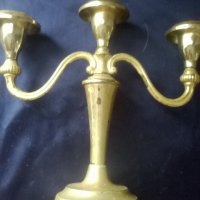 два посребрени метални свещника, снимка 4 - Антикварни и старинни предмети - 20249860