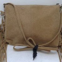 Дамска чанта Е-14 ресни, кафява, снимка 2 - Чанти - 18862513
