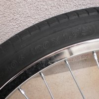 Продавам колела внос от Германия  никелирана капла 20 цола в комплект с вътрешна и външна гуми, снимка 12 - Части за велосипеди - 23821800