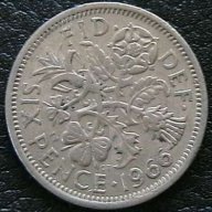 6 пенса 1966, Великобритания, снимка 1 - Нумизматика и бонистика - 8470841