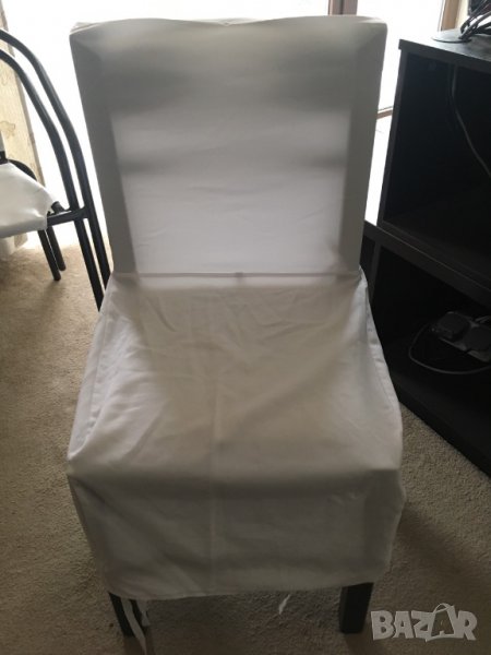 Банкетен калъф за стол в бяло, снимка 1