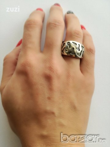 Сребърен пръстен  - сребро проба 925, снимка 4 - Пръстени - 19779771