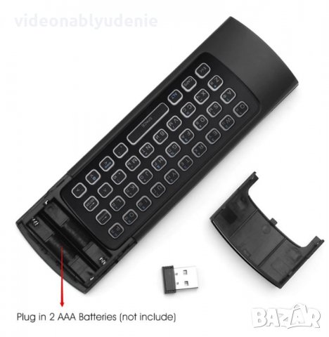 6 Axis Жироскоп Акселометър Безжична Клавиатура Мишка Учещо Дистанционно Геймпад за AndroidBox TV PC, снимка 6 - Дистанционни - 25863277