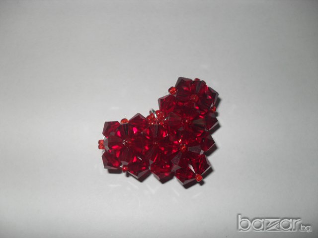 Сърце с кристали Сваровски 002, снимка 2 - Колиета, медальони, синджири - 7419570