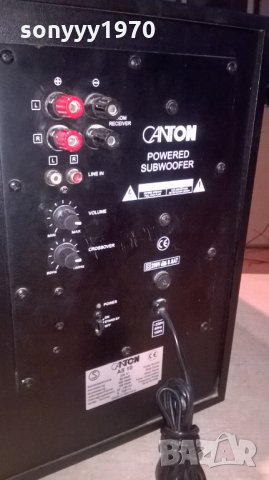 canton as-10 powered subwoofer 43х38х24см-внос швеицария, снимка 6 - Тонколони - 25467792