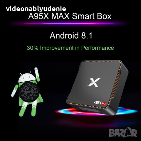 Мултимедиен Плеър Андроид TB A95X MAX TB Box 4 GB RAM 64 GB ROM 64 BIT Android 8.1 по избор hdd 2TB, снимка 11 - Плейъри, домашно кино, прожектори - 25804162