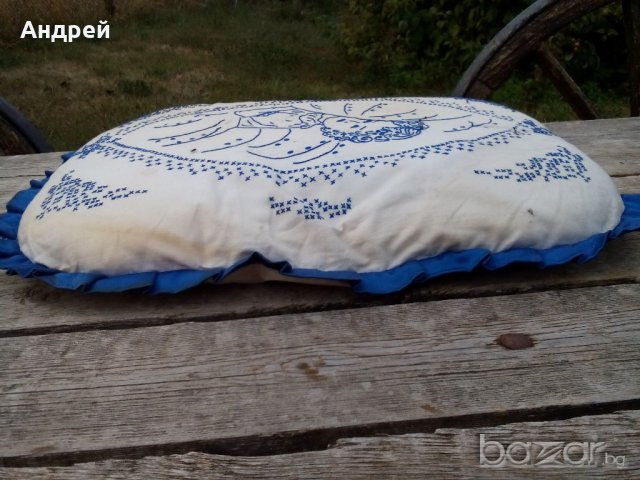 Старинна Възглавница, снимка 4 - Антикварни и старинни предмети - 19375351