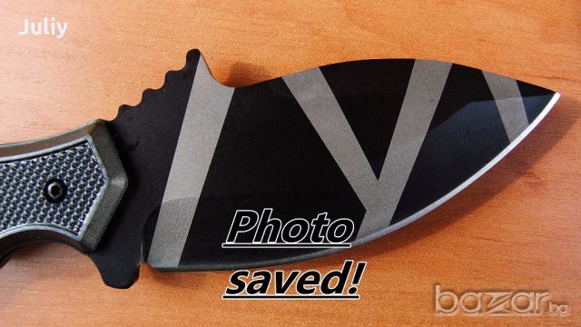 Нож с фиксирано острие Sanjia / 21,5 см /, снимка 7 - Ножове - 19581214
